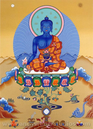 Card AW: Medicine Buddha (greeting card series)