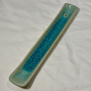 Incense Holder: Boat (large)-turquoise