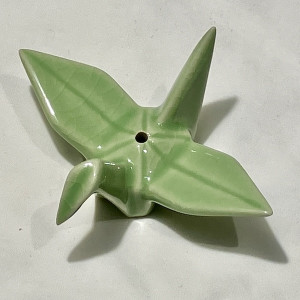 Incense Holder: crane-green
