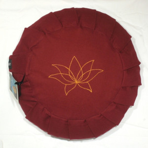 Meditation Cushion Maroon - bodhi and weftshop
